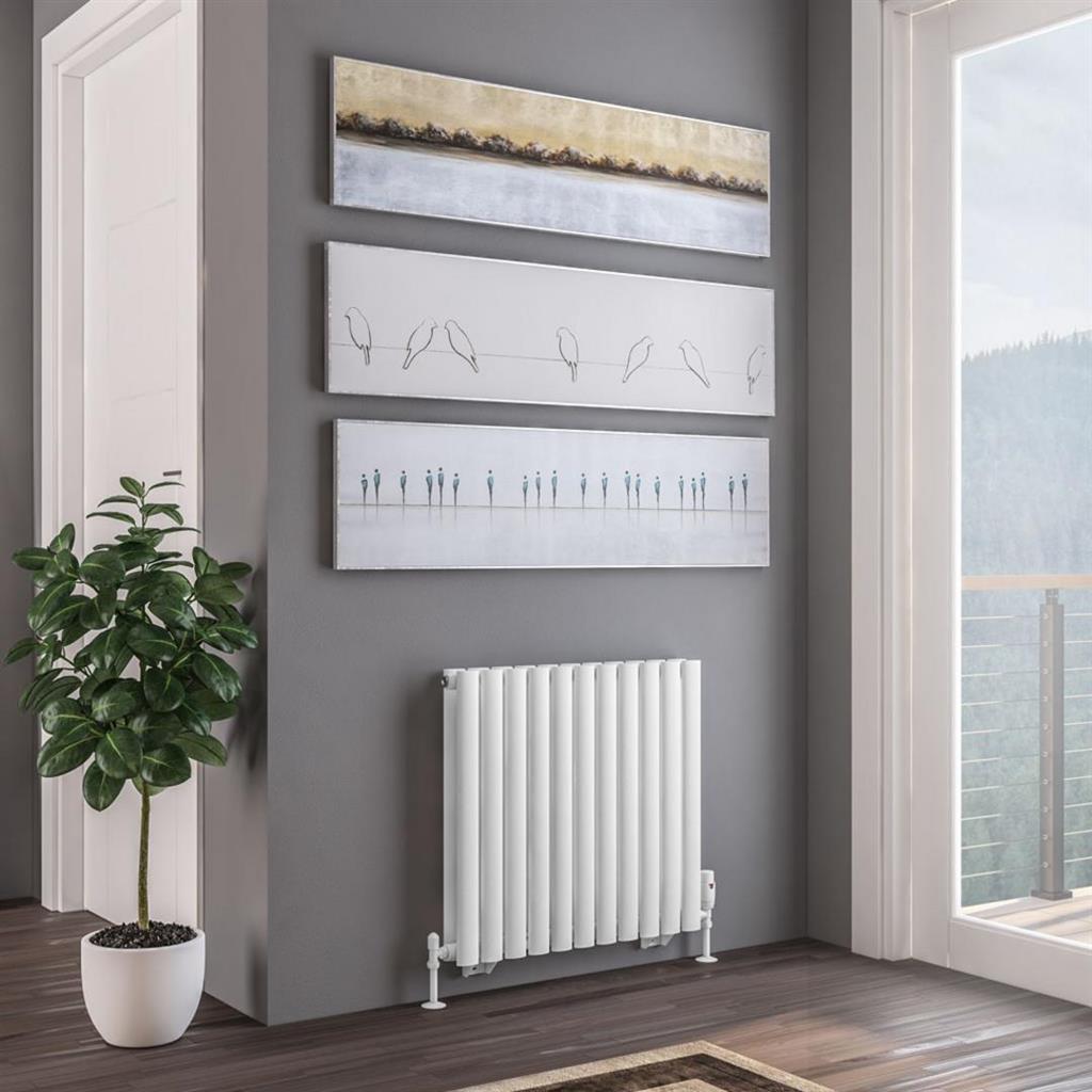 Tunstall Double 600 x 648 Radiator Matt White