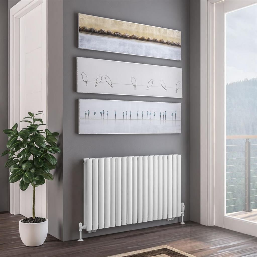 Tunstall Double 600 x 1061 Radiator Matt White