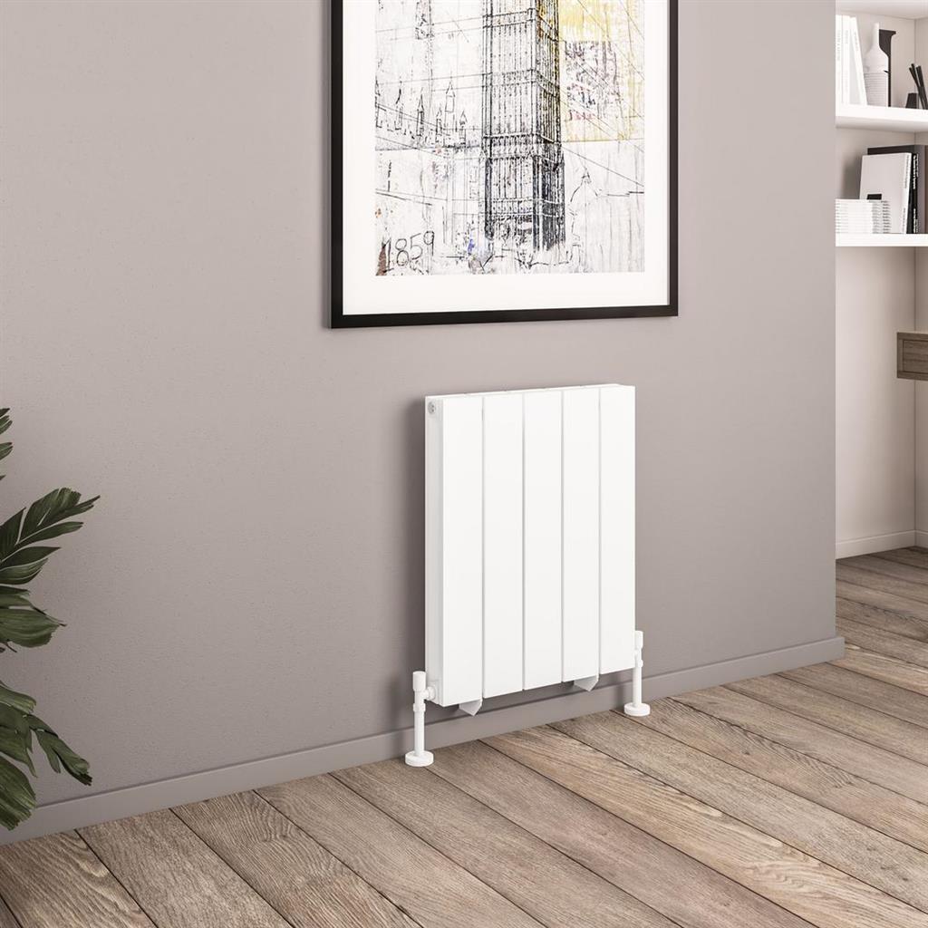 Queenswood 600 x 485 Aluminium Radiator Matt White