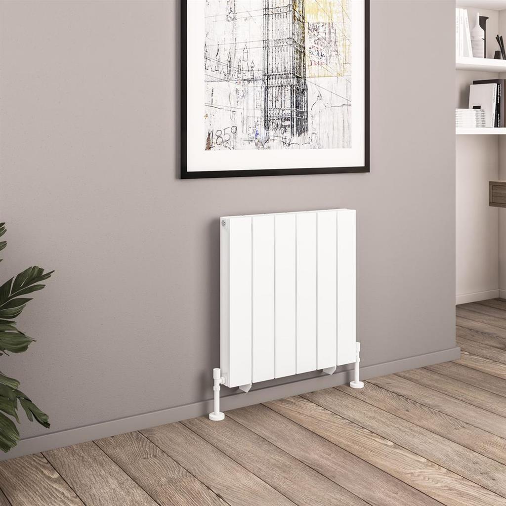 Queenswood 600 x 582 Aluminium Radiator Matt White