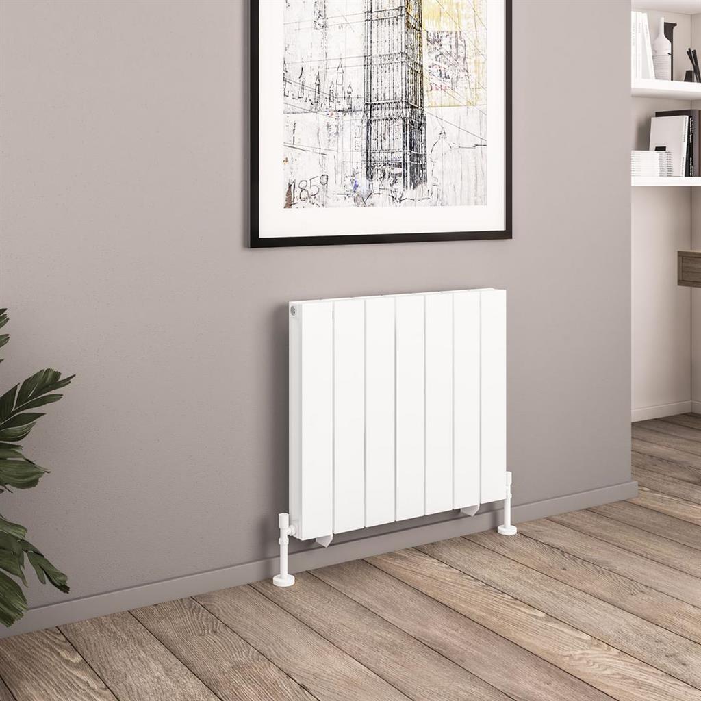 Queenswood 600 x 679 Aluminium Radiator Matt White
