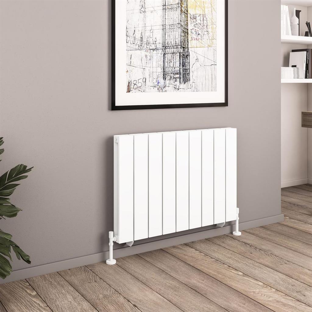 Queenswood 600 x 873 Aluminium Radiator Matt White