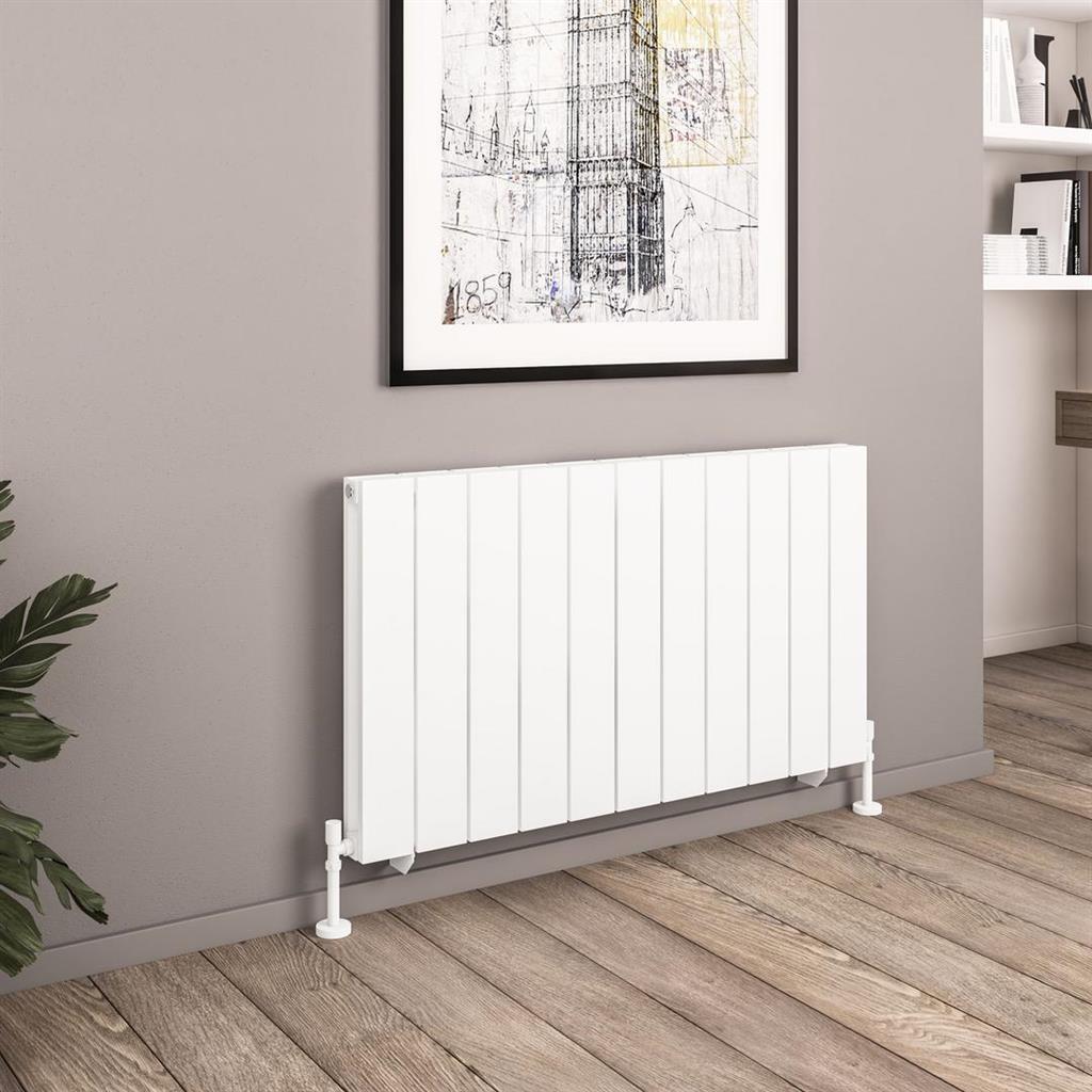 Queenswood 600 x 1067 Aluminium Radiator Matt White