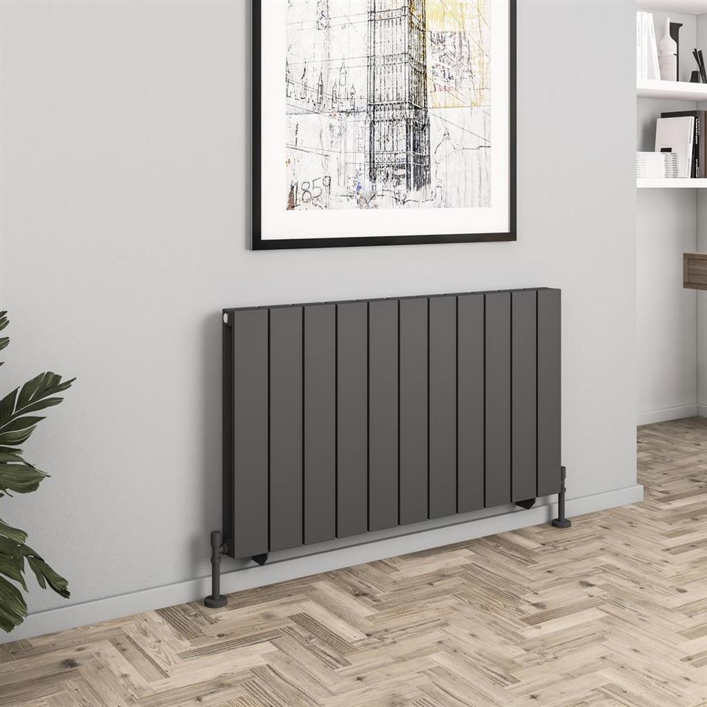 Queenswood 600 x 1067 Aluminium Radiator Matt Anthracite