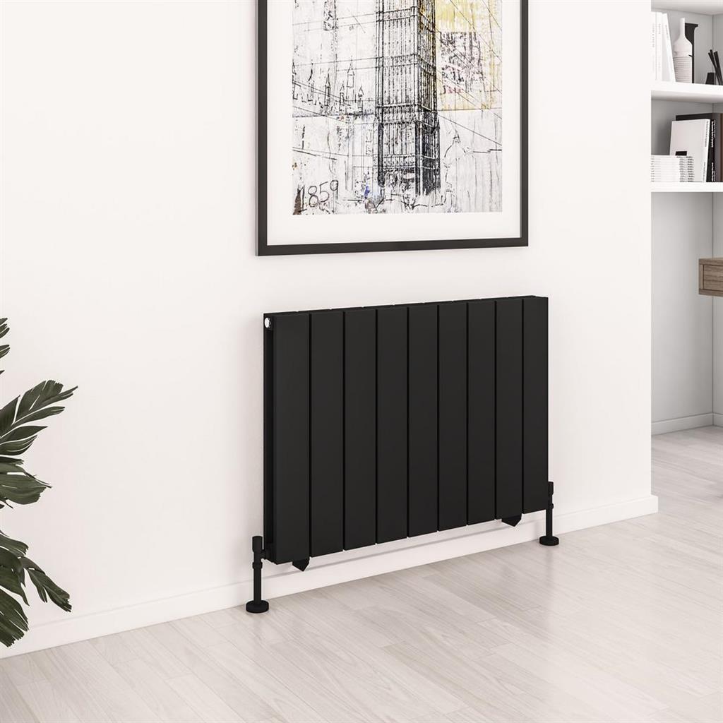 Queenswood 600 x 873 Aluminium Radiator Matt Black
