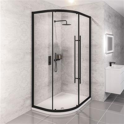 ShowerSculpt Offset Quadrant 900x800mm MB