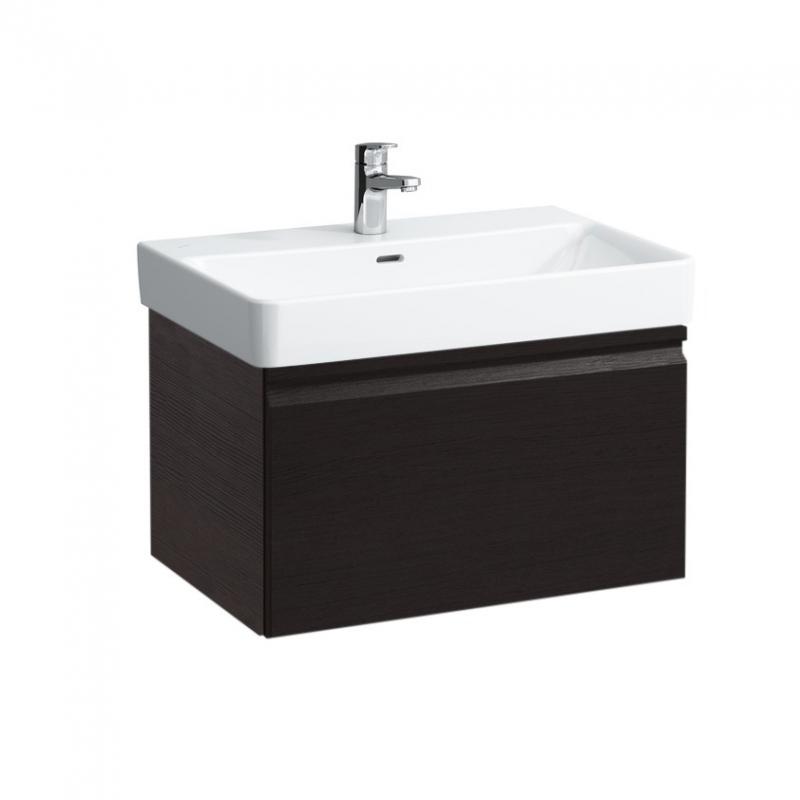 Vanity unit 665 x 450 x 390 mm, 1 drawer and interior drawer, incl. drawer organiser, matches washbasin 810967- WENGE