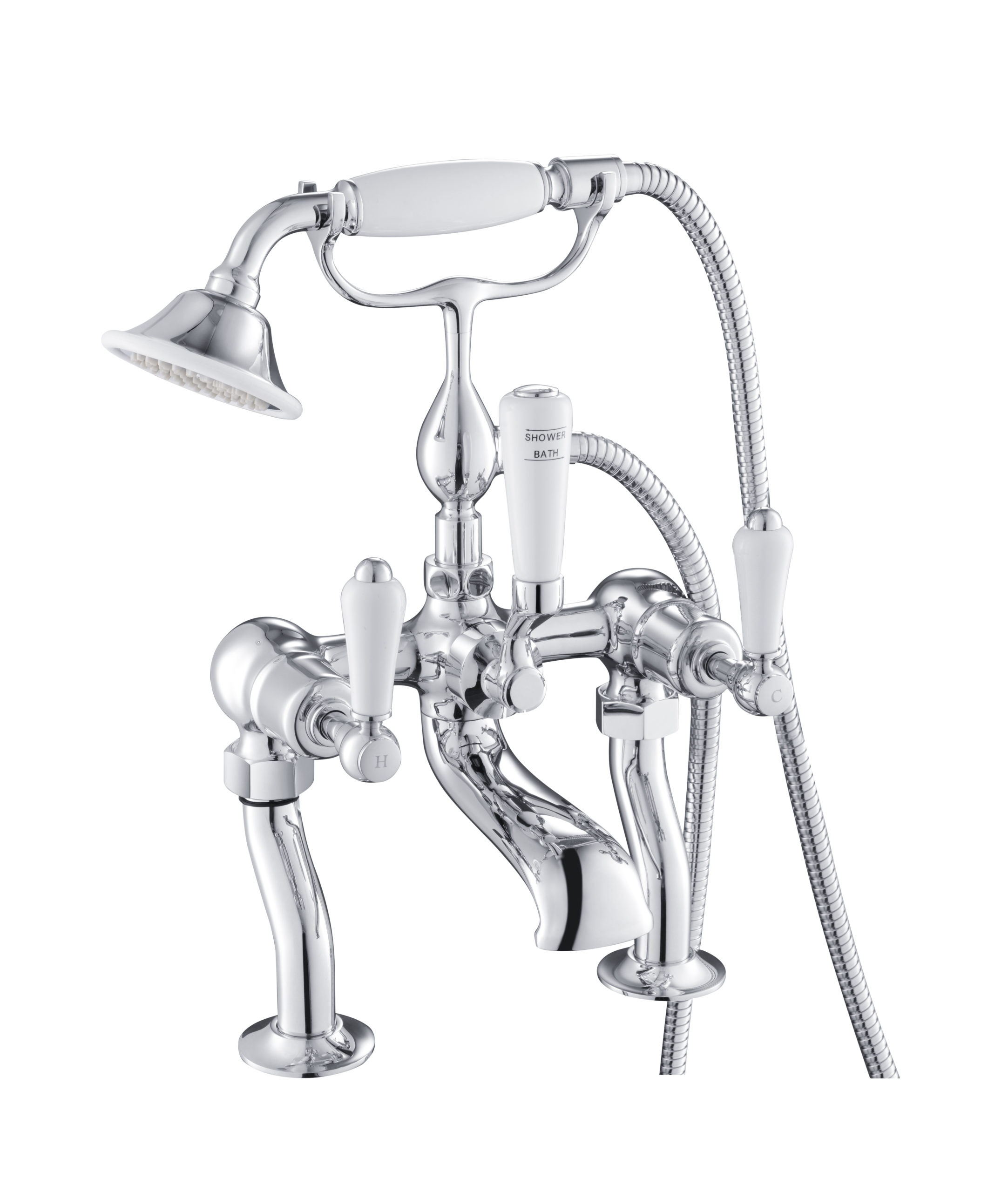 JTP - Deck Mounted Bath Shower Mixer with Kit