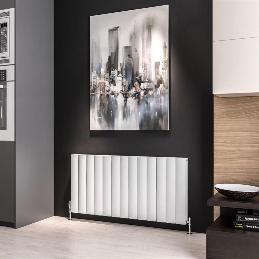Guardia 600 x 1230 Aluminium Radiator Matt White