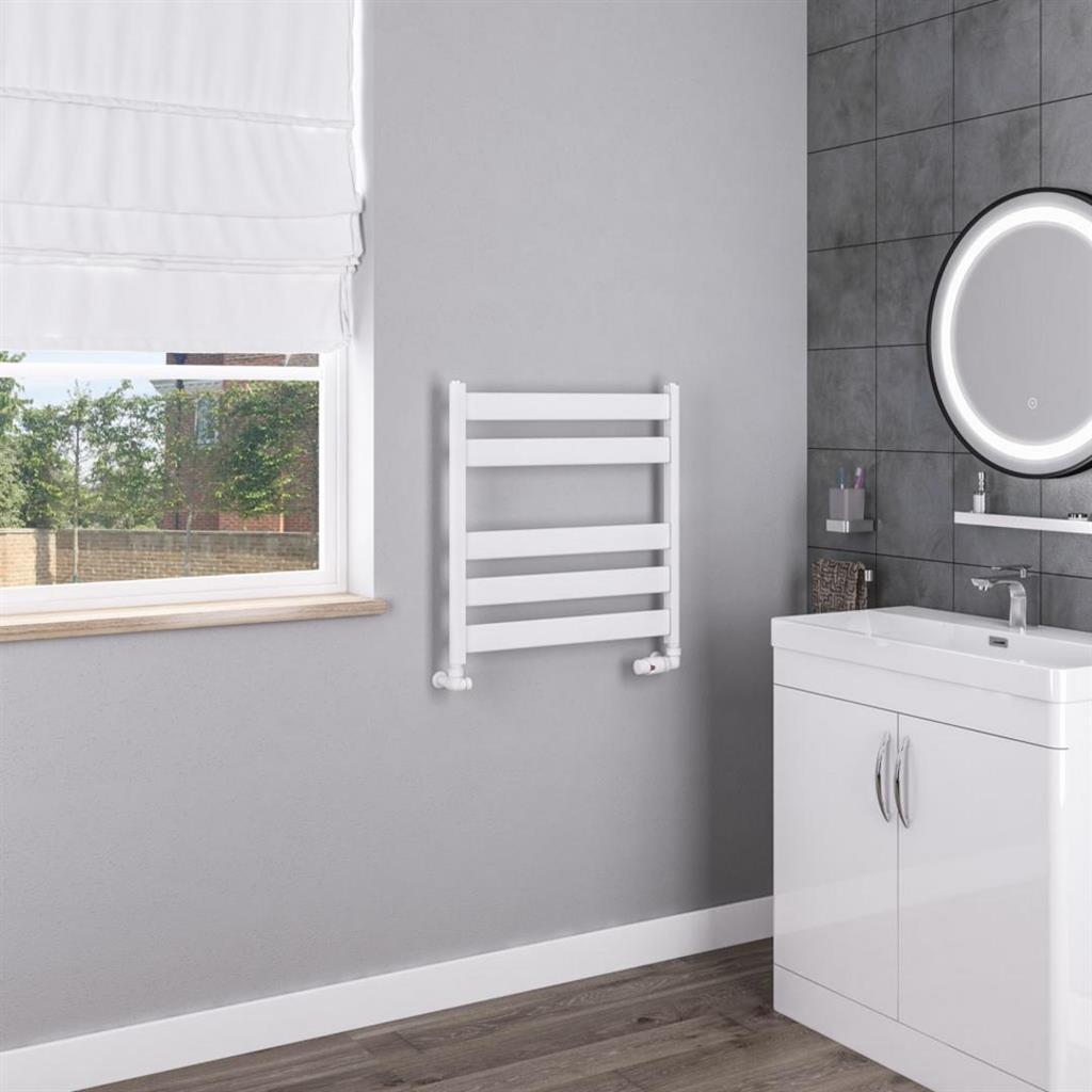 Pelago Aluminium Towel Rail 600x600mm Matt White