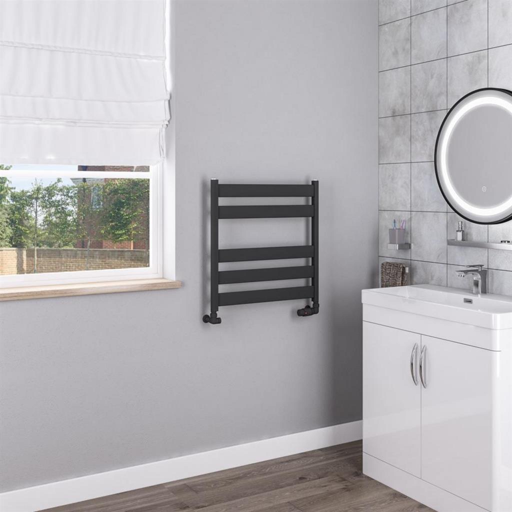 Pelago Aluminium Towel Rail 600x600mm Matt Anthracite