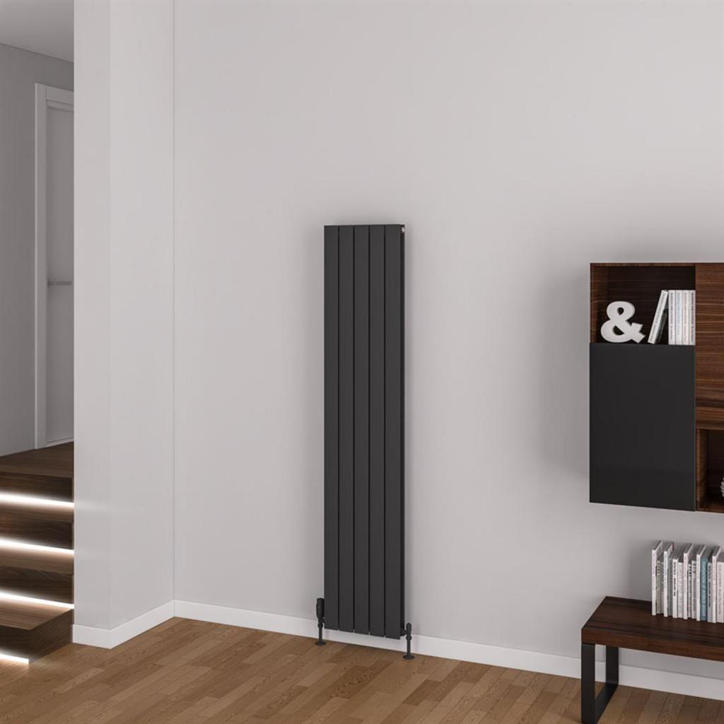 Addington Aluminium 1800 x 366 Radiator Type20 Matt Anthracite