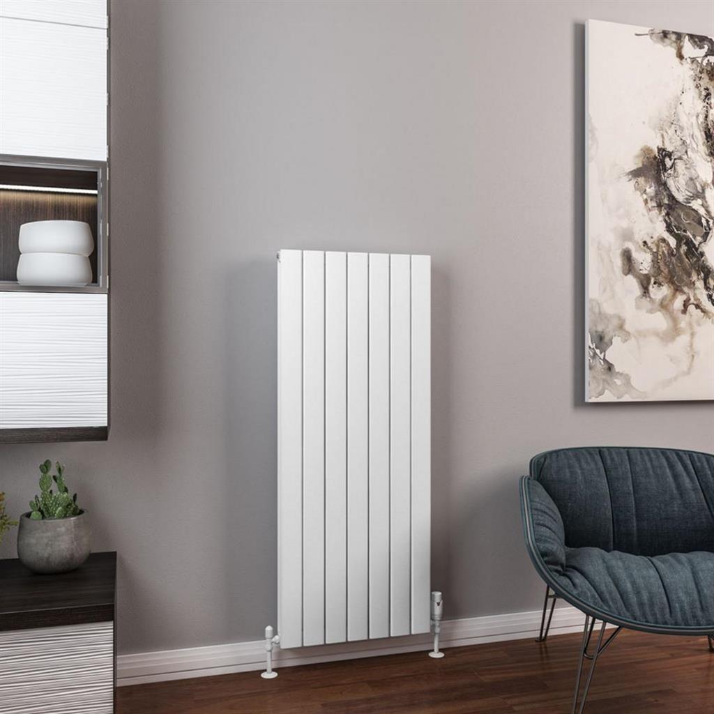 Hadleigh 1200 x 485 Aluminium Radiator Matt White