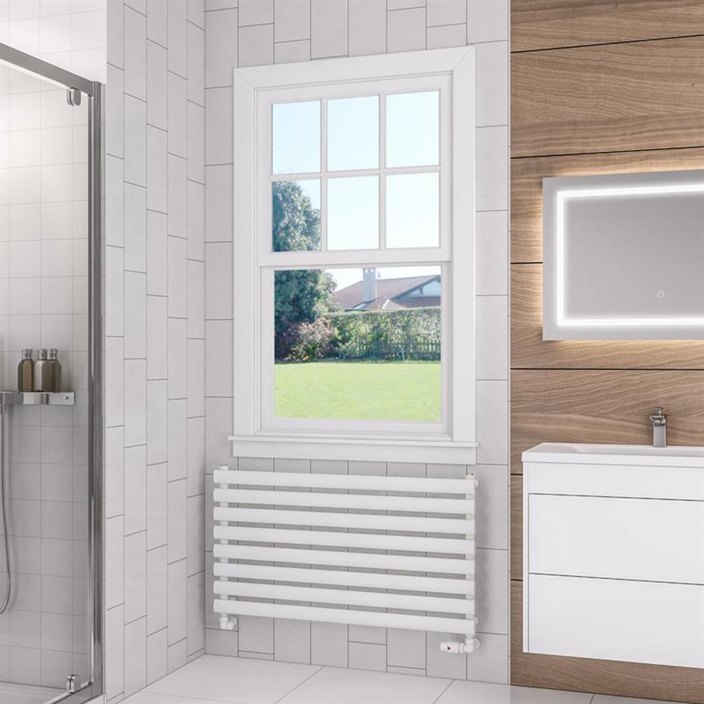 Tunstall 560 x 1000 Towel Rail Matt White