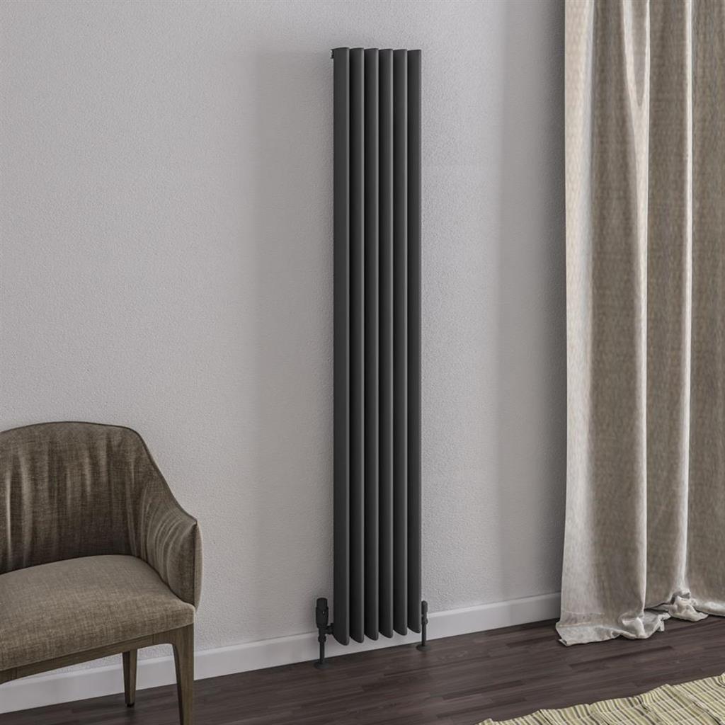 Witney 1800 x 280 Aluminium Radiator Matt Anthracite