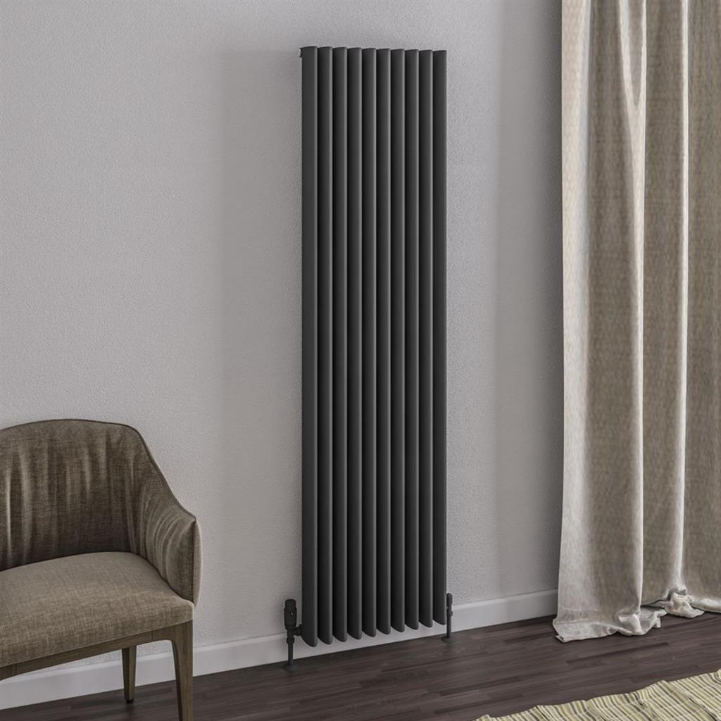 Witney 1800 x 470 Aluminium Radiator Matt Anthracite