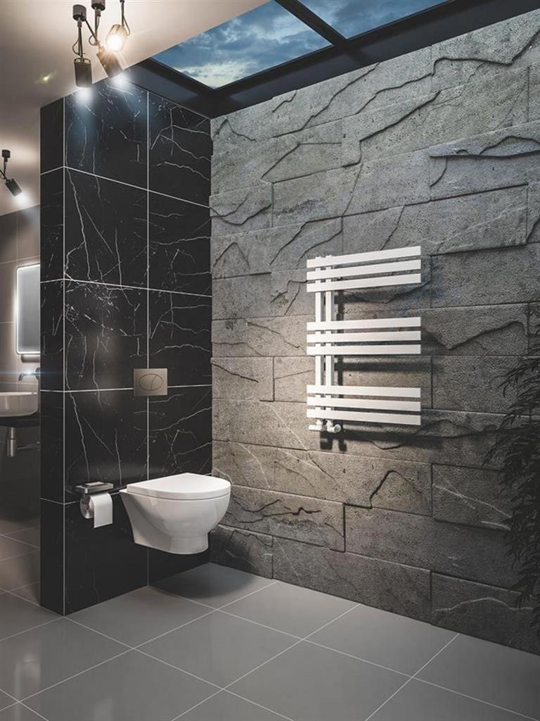 Hurley 800 x 600 Towel Rail Matt White
