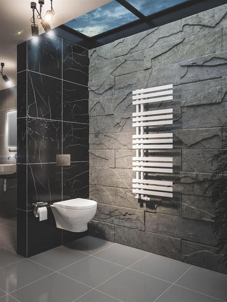 Hurley 1200 x 500 Towel Rail Matt White