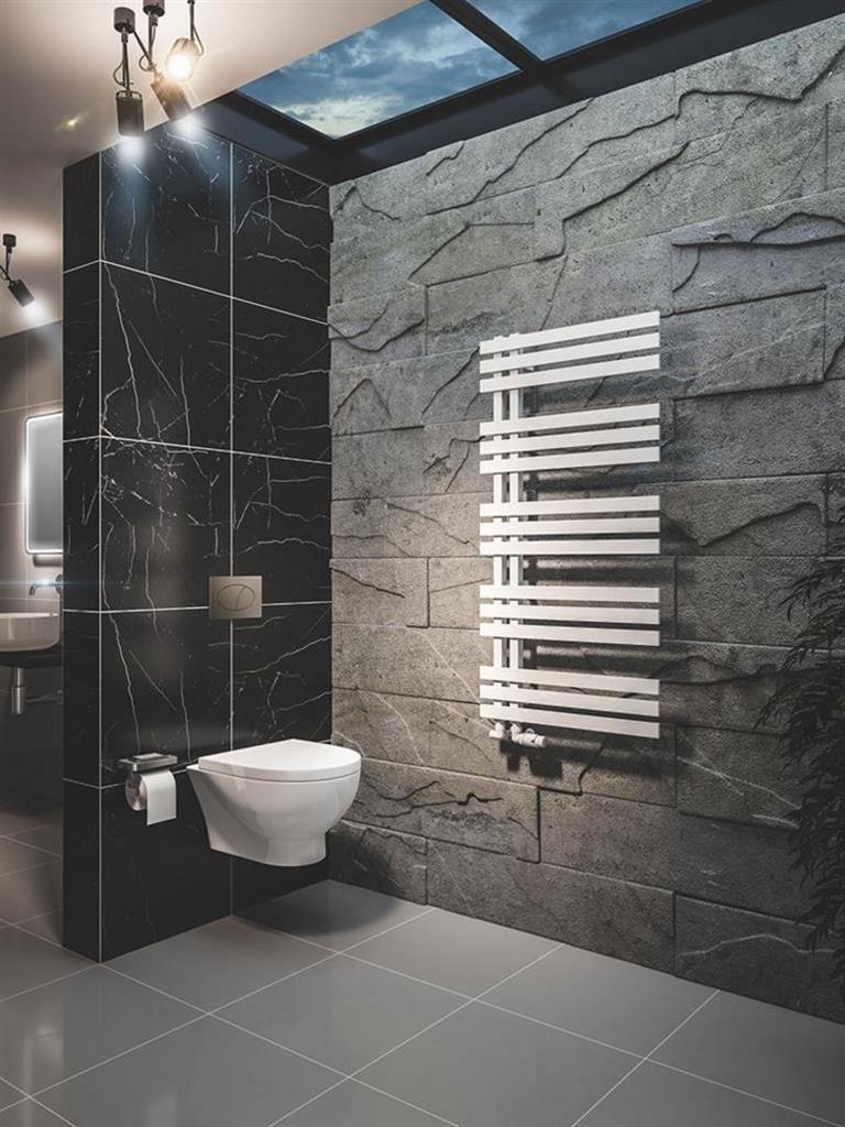 Hurley 1200 x 600 Towel Rail Matt White