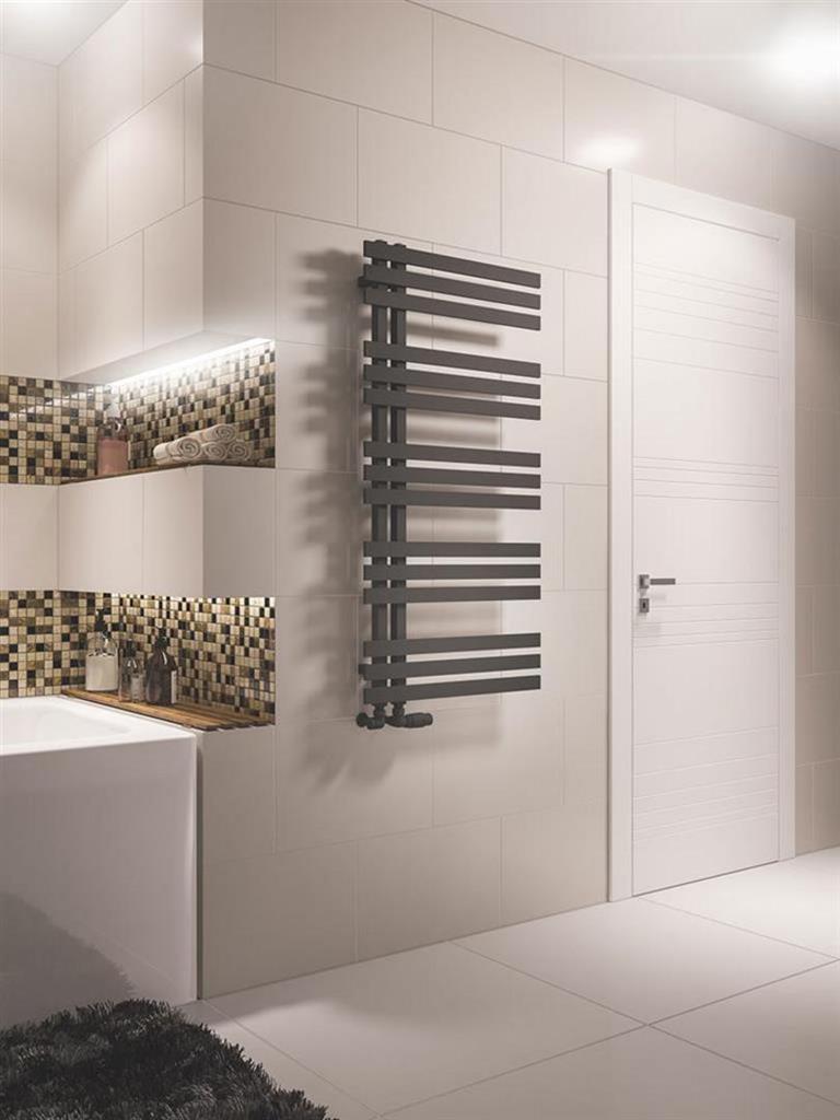 Hurley 1200 x 600 Towel Rail Matt Anthracite