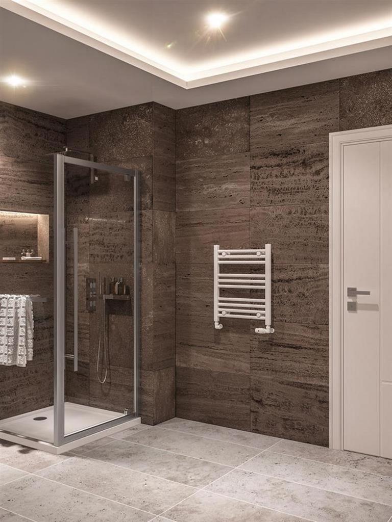 Wingrave 600 x 500 Straight Multirail Gloss White
