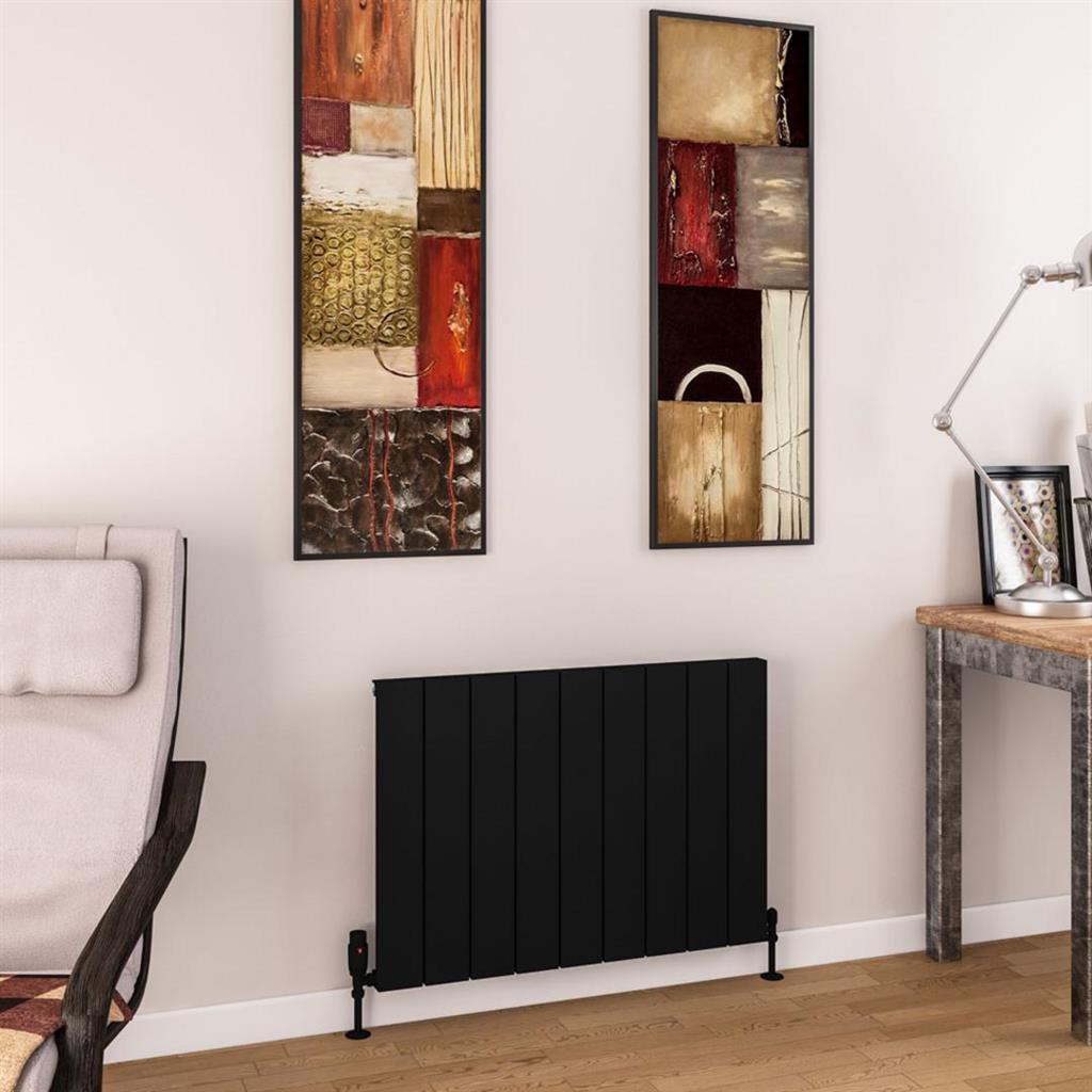 Charlton 600 x 850 Aluminium Radiator Matt Black