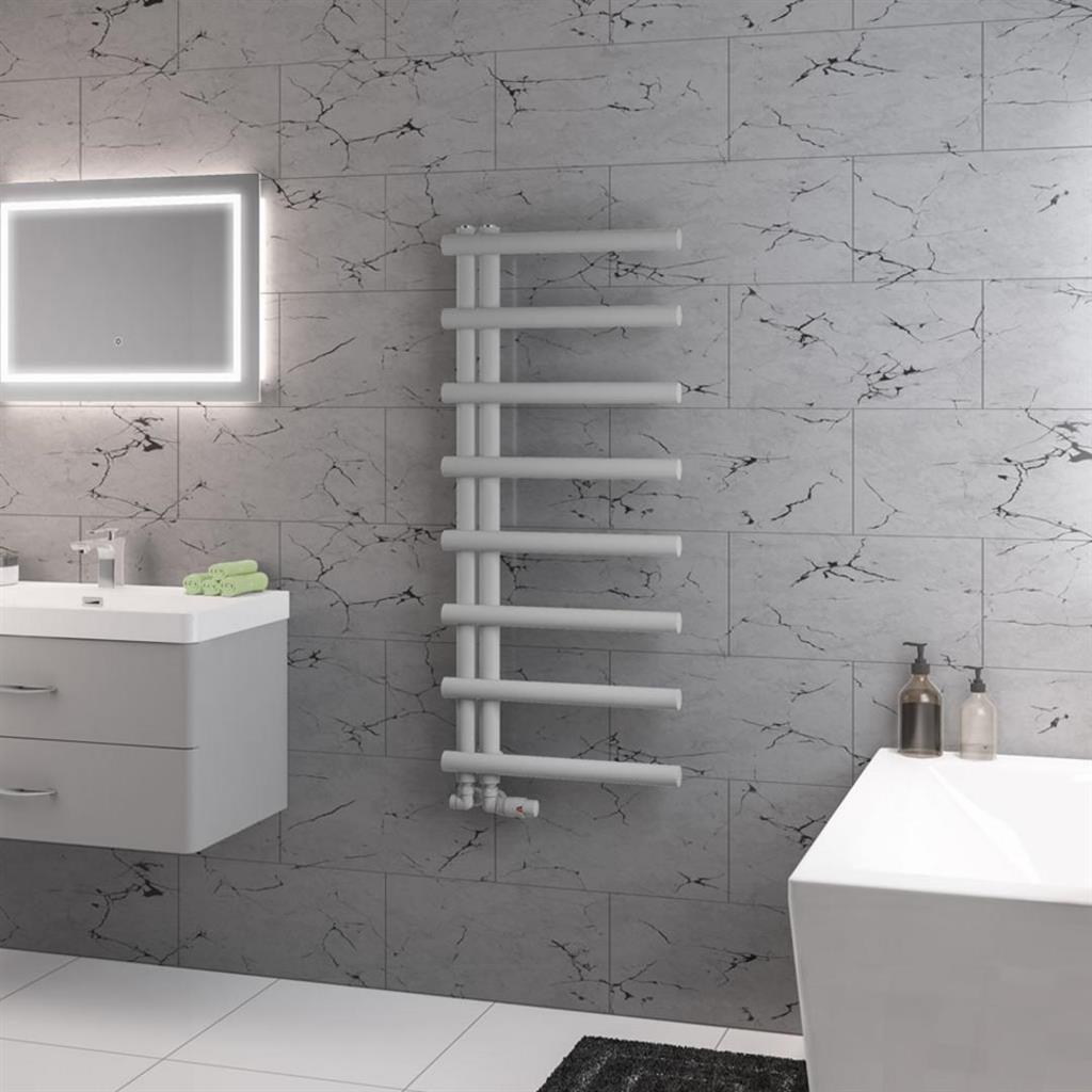 Marlow E-Style 1150 x 500 Towel Rail Matt Grey