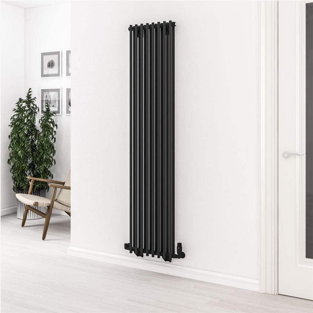 Murano 1800 x 410 Radiator Matt Black