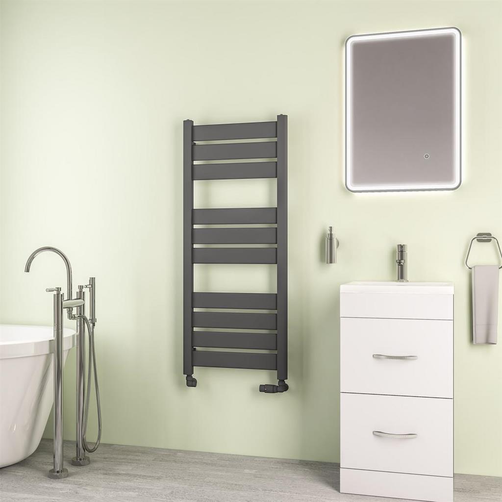 Santero 1200 x 500mm Towel Rail Matt Anthracite
