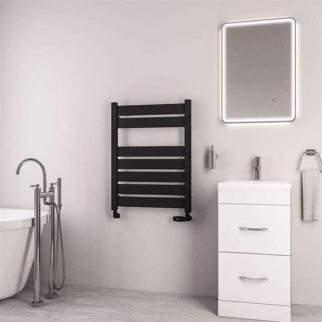 Santero 800 x 600mm Towel Rail Matt Black
