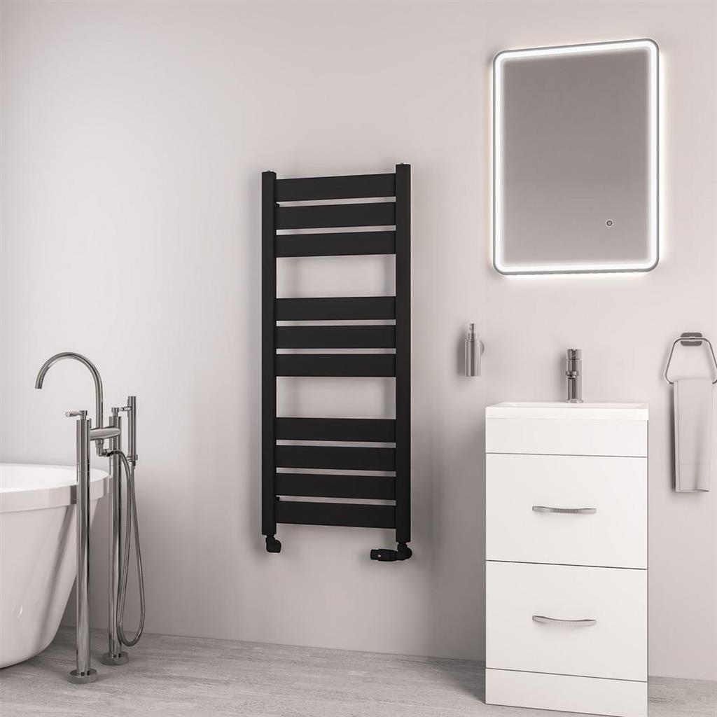 Santero 1200 x 500mm Towel Rail Matt Black