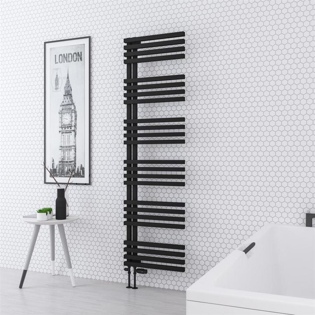 Reinbach 1800 x 500mm Towel Rail Matt Black