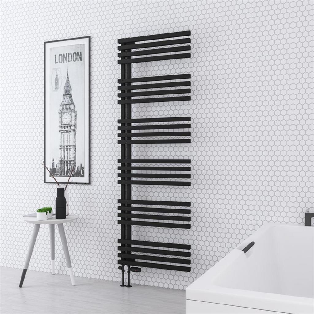 Reinbach 1800 x 600mm Towel Rail Matt Black
