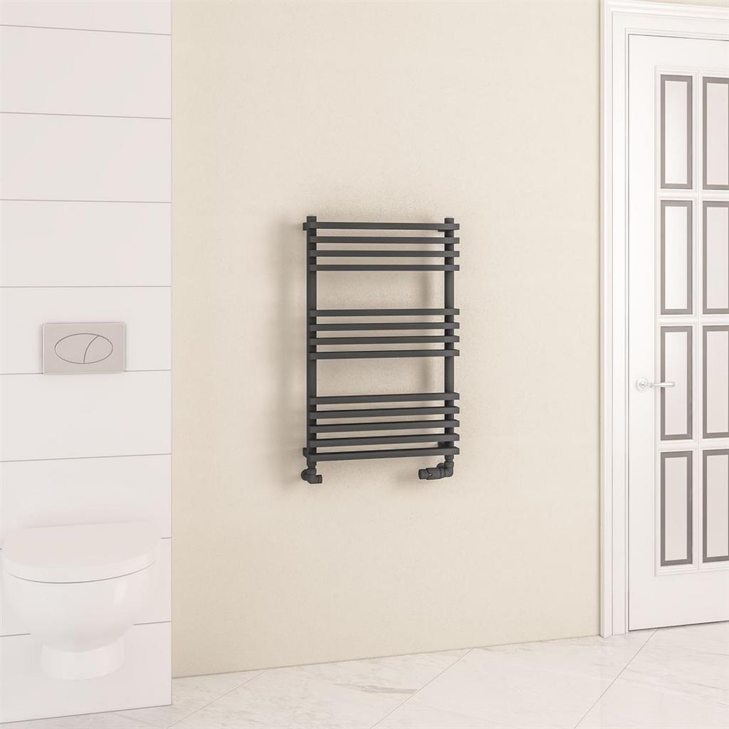 Rowsham 800 x 500mm Towel Rail Matt Anthracite