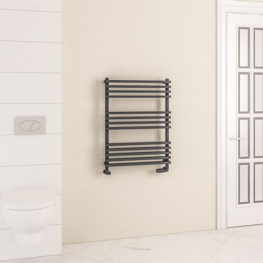 Rowsham 800 x 600mm Towel Rail Matt Anthracite