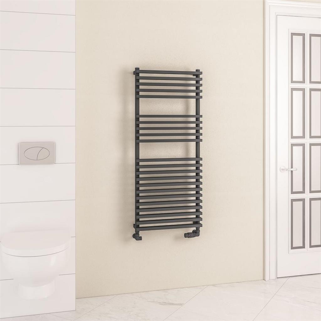 Rowsham 1200 x 500mm Towel Rail Matt Anthracite
