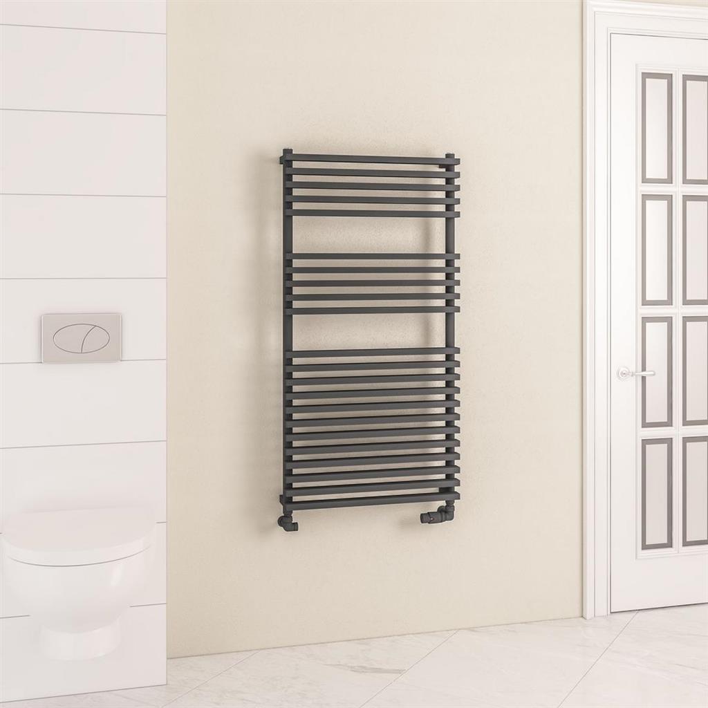 Rowsham 1200 x 600mm Towel Rail Matt Anthracite