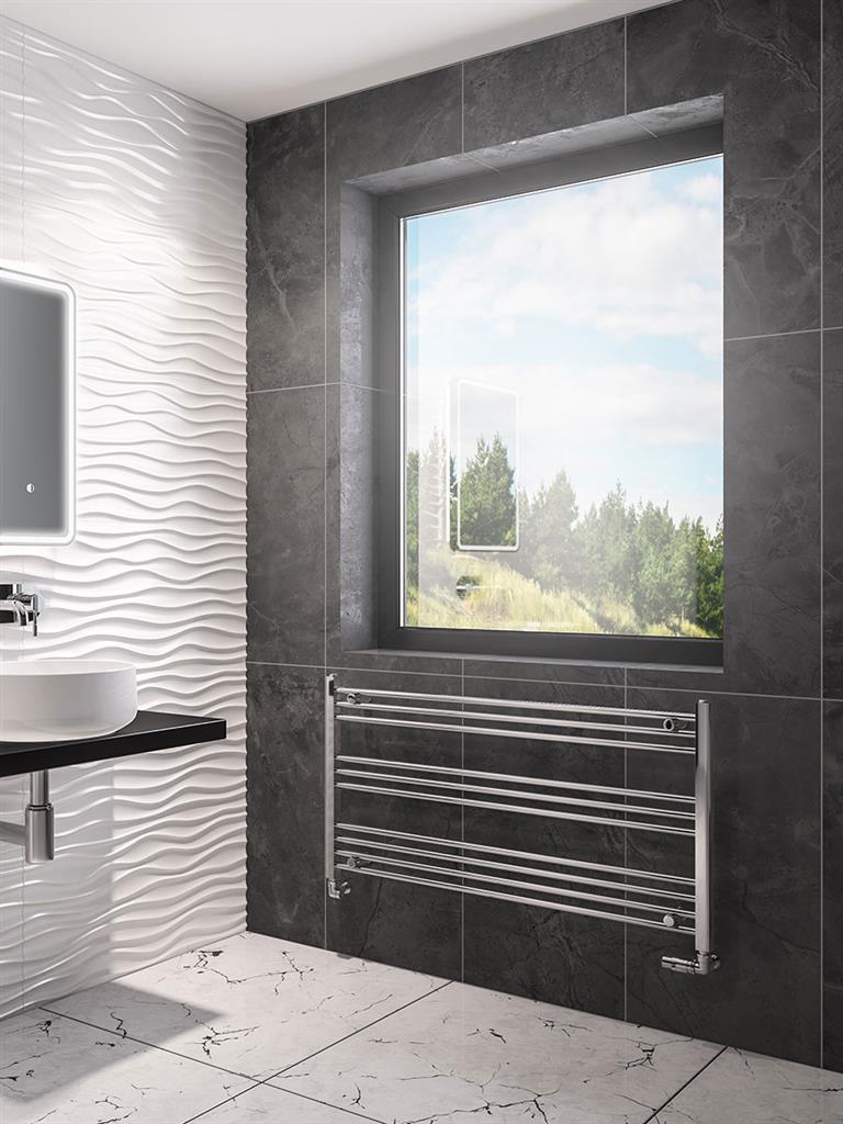 Wingrave 600 x 1200 Straight Multirail Chrome
