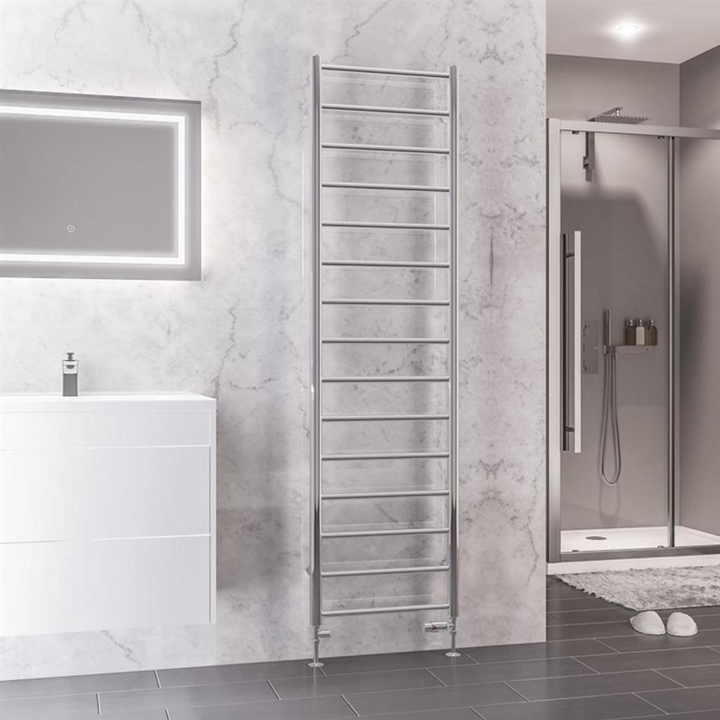 Tuscan Round 1800 x 500 Towel Rail Chrome