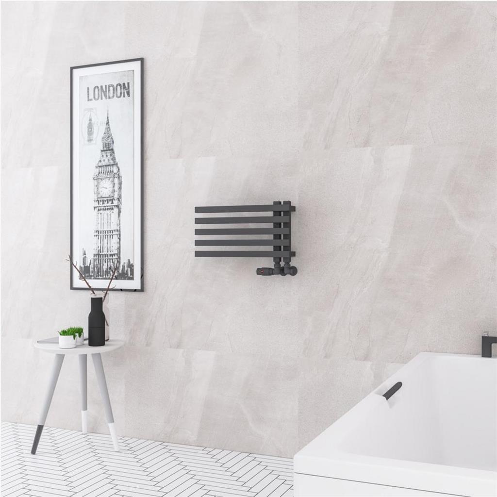 Reinbach 290 x 500mm Towel Rail Matt Anthracite