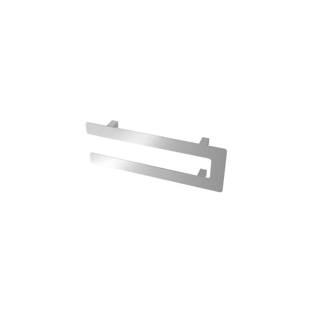 Universal Double Flat Style Towel Hanger 470mm Chrome