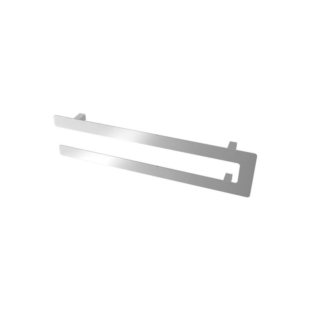 Universal Double Flat Style Towel Hanger 660mm Chrome
