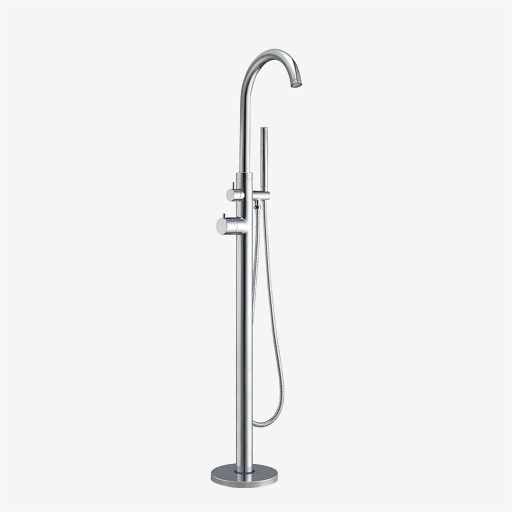 Tec Freestanding Thermostatic Mono Bath Shower Mixer (BSM) Tap - Chrome