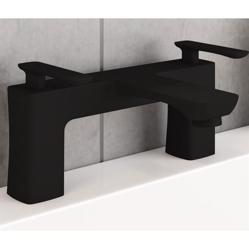 Helston Bath Filler Tap - Black