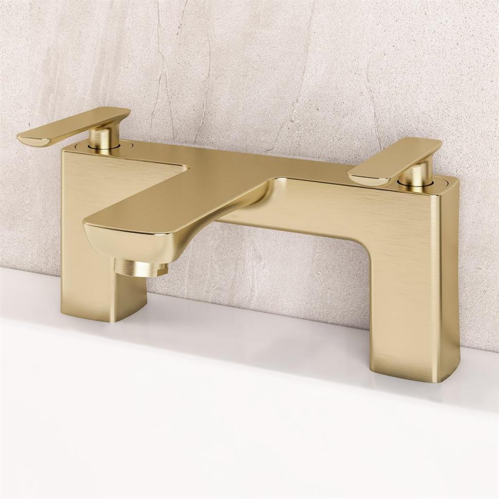 Helston Bath Filler Tap - Brushed Brass