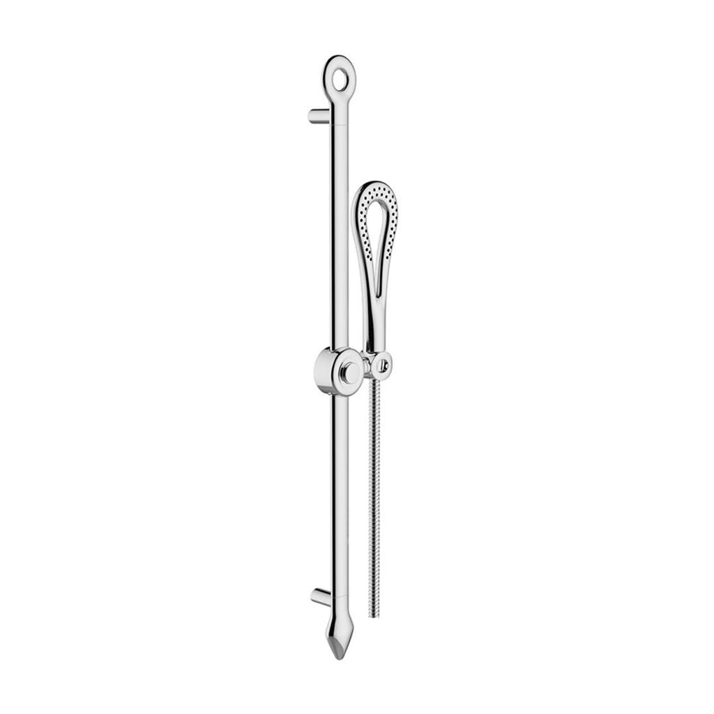 610mm Tall Needle Sliding Riser Kit with Needle Shower Handset & Hose - Chrome