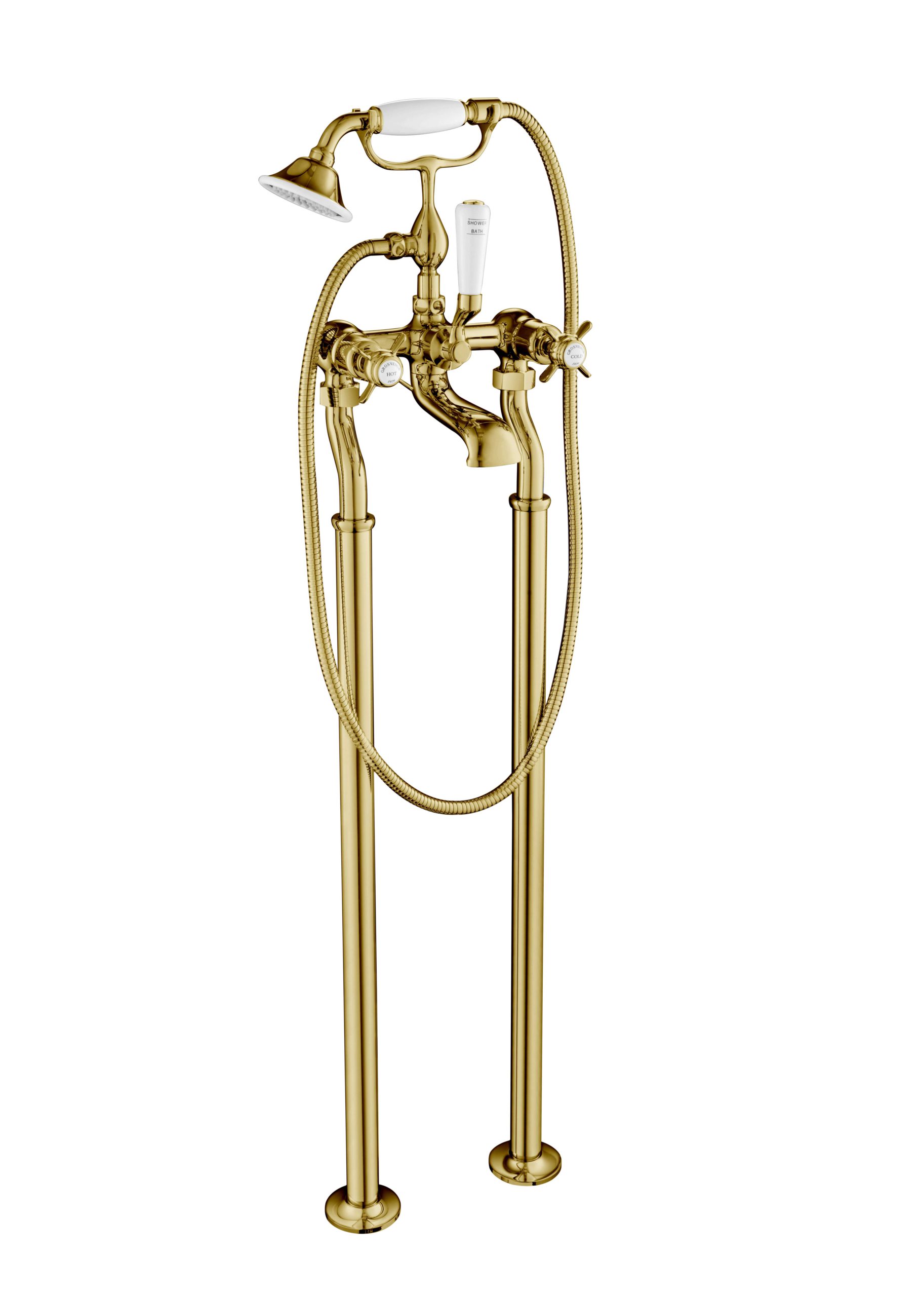 JTP - Grosvenor Freestanding Bath Shower Mixer With Kit