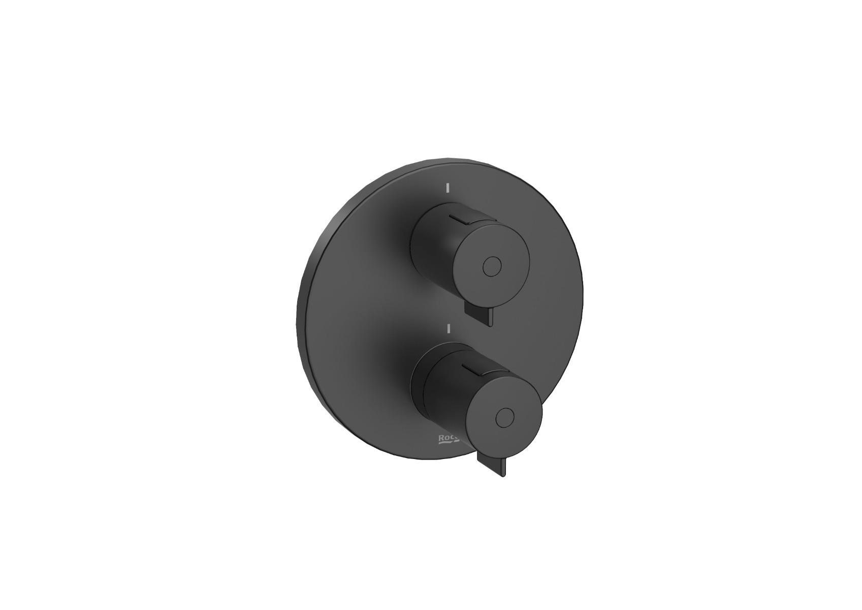 Built-in thermostatic bath-shower mixer (2 ways). Includes the built-in subset and the trim plate