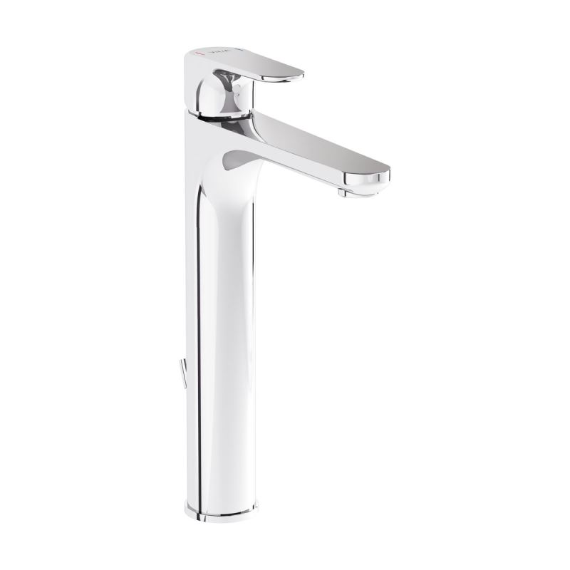 Root Round Basin Mixer with pop-up (for bowls) Chrome, Tall basin mixer with pop-up, round