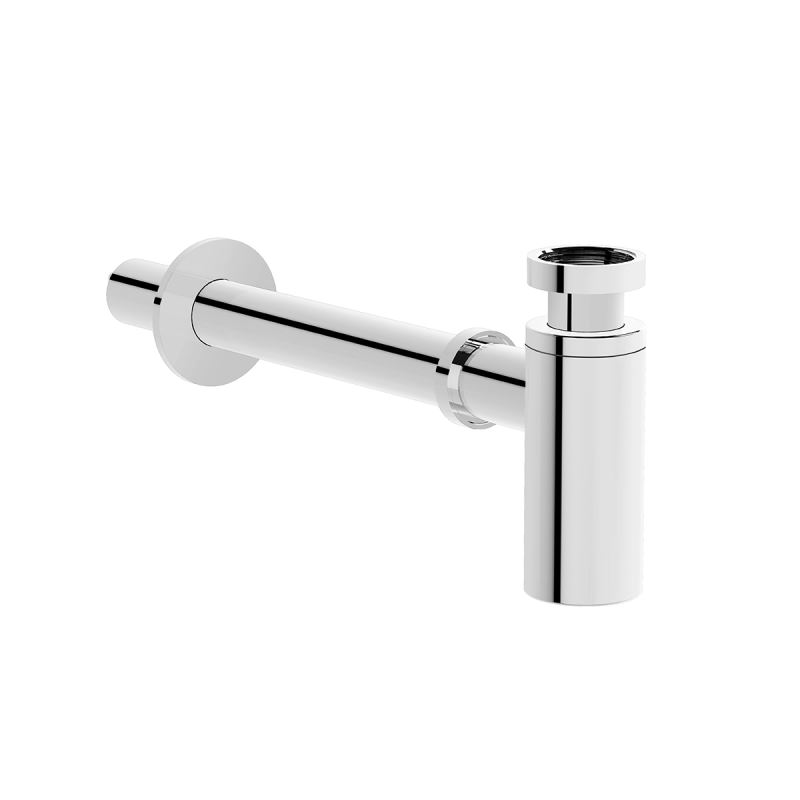Universal Bottle Trap Chrome, for basins P trap